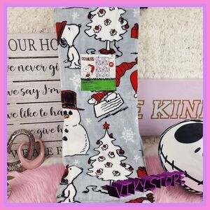 💕 NWT Snoopy Sherpa Backed Gray Throw Ultra Soft Blanket #7152 💕
